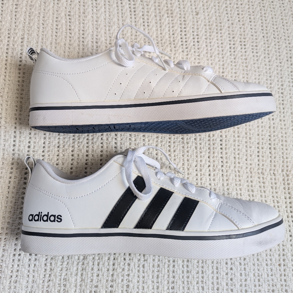 Adidas Mens VS Pace AW4594 White Casual Shoes Sneakers Size 8.5